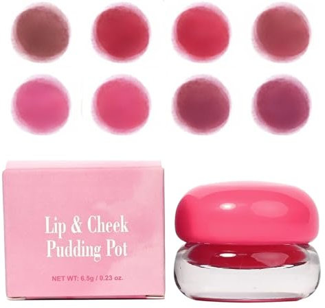 Blurry Pudding Pot for Lip&Cheek Blurry Pudding Pot, Lip and Cheek Blurring Pudding Pot,Buildable and Lightweight, Multi-Purpose Blurring and Mousselike Pudding Pots for Lips and Cheek (#5, 1PC)