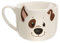NICI 62175 Tasse, Motif Chien, 350 ml, 9 x 9,5 cm, Blanche, Tasse À Thé, Tasse À Café, En Porcelaine, Avec Anse, Pour Boissons Froides Et Chaudes, Café, Thé, Lait, Cacao