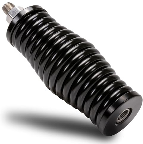 True MODS CB Radio Antenna Spring Mount Base 3/8-24 Thread for UTV ATV RZR | Black, Heavy-Duty Stainless Steel, For SxS Side-by-Side 4 Wheeler Can-Am Maverick X3 Semi Truck