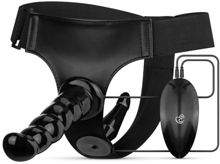 Easytoys Fetish - Vibrierendes Strap-On Set - Schwarz