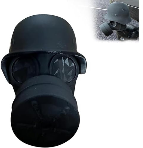 Anhängerkugelabdeckung, kreative Stahlhelm-Gasmaske, Schutzkappe, 3D-gedruckte Anhängerkupplungskugel-Schutzkappe, verhindert, dass Empfängerrohr rostet, Autosteckerabdeckung