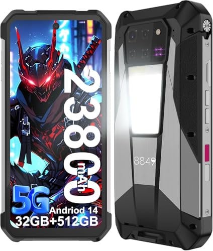 HBDBJRWB 8849 Tank 3 Pro 5G Projector Phone 32GB RAM 512GB ROM Cell Phone 23800mAh 120W Fast Charger 200MP Camera Dual Sim