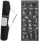 Non-Slip Yoga Mat with Asana Postures Printed, Carry Bag Included, Lightweight Pilates & Exercise Mat for Home and Gym Workouts