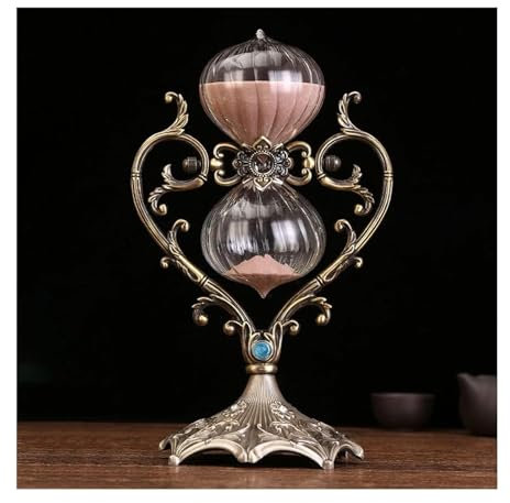 KRXSOBNV, Grande Orologio Antico con Sabbia Rotante a 360° Clessidra Antica 30 Minuti / 60 Minuti,Orologio di Sabbia(60 Minutes)
