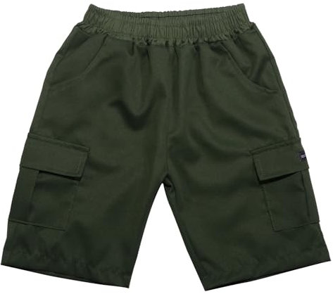 Pantaloncini Cargo per Bambini da Ragazzo Pantaloncini Elasticizzati Larghi Casual da Ragazzo per Ragazzi Pantaloni Cargo da Esterno Salopette Velluto Neonato