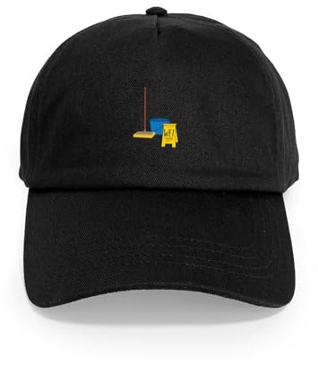 CafePress Mop Bucket Unique Adjustable Baseball Hat Black