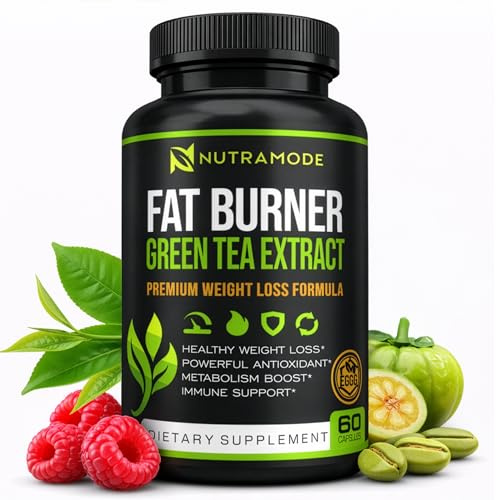 Green Tea Fat Burner Weight Loss Diet Pills for Men & Women - GLP-1 Activate Weight Loss Supplement with Green Coffee Bean & Raspberry Ketones, Appetite Suppressant & Metabolism Booster - 60 capsules