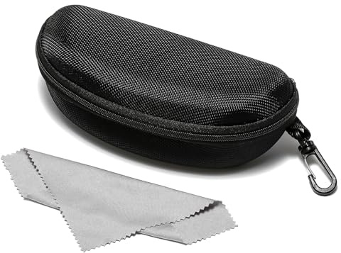 Suertree Brillenetui Sonnenbrillen mit Reißverschluss EVA Kratzfeste Etui Glasses Case für Outdoor Sportbrille Fahrradbrille