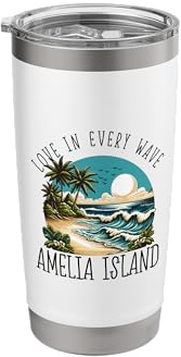 Love in Every Wave - Amelia Island Stainless Steel Insulated Tumbler