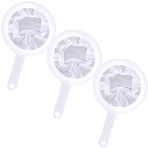3 Pièces Filtre à Tamis Cuisine Fin, Chinois Cuisine, Tamis De Cuisine à Mailles Fines, Passoire Mailles Avecpoignée Pour Filtrage Du Jus, Lait, Café (200 Mailles)