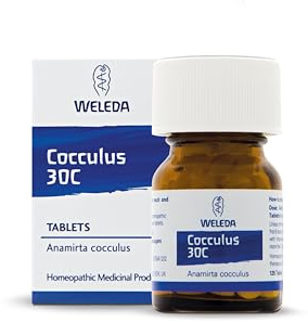 Weleda Cocculus 30 C, Pack of 125 Tablets | Anamirta cocculus 30C potency, Without approved therapeutic indications, Always read label