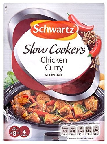 Schwartz Slow Cooker Chicken Curry Recipe Mix (33g) - Pack of 2