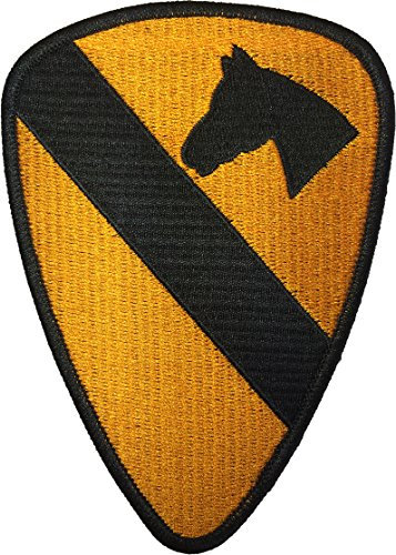 Papapatch Bügelbild zum Aufnähen oder Aufbügeln, Motiv 1. Cavalry Division Unit US Army