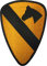 Papapatch Bügelbild zum Aufnähen oder Aufbügeln, Motiv 1. Cavalry Division Unit US Army