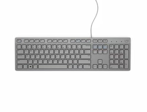 DELL KB216 teclado QWERTY Pan Nordic Gris