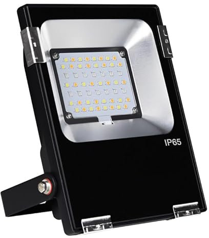 Projecteur LED 20W 2300lm 160° RadioFréquence 2,4GHz Étanche IP65 152mm - RGB+CCT 2700K-6500K T04