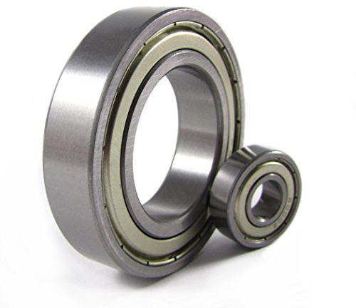 FBJ Kugellager Rillenkugellager 6208 ZZ - 40 x 80 x 18 mm, Metall, Fett, 2 Stück