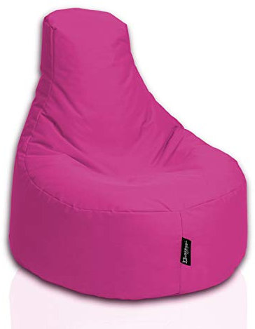 BuBiBag Gamer Sitzsack, Lounge Sessel, Gaming Sitzsäcke, Indoor & Outdoor Kissen für Kinder und Erwachsene (Pink;Ø:55cm)