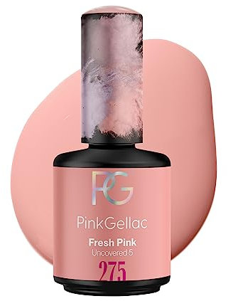 Pink Gellac Vernis Semi Permanent - 275 Fresh Pink 15ml - Vernis à Ongles Gel Pour 14+ Jours de Manucure Impeccable - Facile à Utiliser - Semi Permanent Facile à Enlever