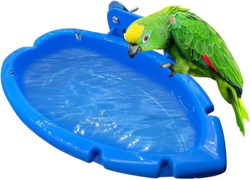 Vogel Papageien Badewanne Vogeltränke Futterspender Schüssel Zum Aufhängen, Für Papageien Und Wellensittiche, Nymphensittiche, Käfig, Wasserdusche,