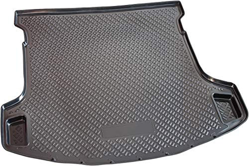 Recambo Bandeja para Maletero Apta para Nissan Qashqai +2 | 2008 2013 | Negro, Ajuste Borde de plástico Flexible y Goma