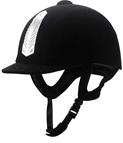 Woljay Velours sportage Casque équestre équitation Casques de Sport pour Enfants Hommes Femmes (54cm)