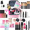 Professionelles Make-up Sets, MKNZOME 32St Schminke Starter Kit mit Schminktasche Tragbare Reise Makeup Paletten Kosmetik Lidschatten Lipgloss Geburtstags Weihnachten Geschenkset