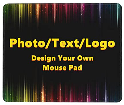 Personalised Gaming Mouse Pad, Photo Mouse Mat, Personalized Mouse Mat, Custom Waterproof Mouse Pad with Nature-Non-Slip Rubber Base for PC Computer Keyboard Game Office Home - 21 * 26cm