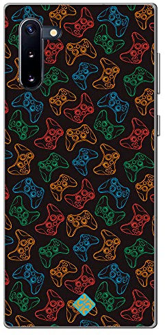 Movilshop Étui pour [Samsung Galaxy Note 10 ] Dessin Gamers [ Manettes Xbox ] en silicone souple transparent Coque Case Cover Gel pour Smartphone.