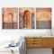 Islamische Wand Bilder auf Leinwand Gemälde Marokko Reisen Marokko Orient Ornamets Poster und Kunstdrucke Bilder für Wohnzimmer Dekoration 50 x 70 cm x 3 ungerahmt