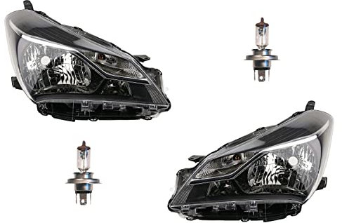Johns, Scheinwerfer passend für Toyota Yaris XP13 05/17- H4 li re Set mit Leuchtmittel