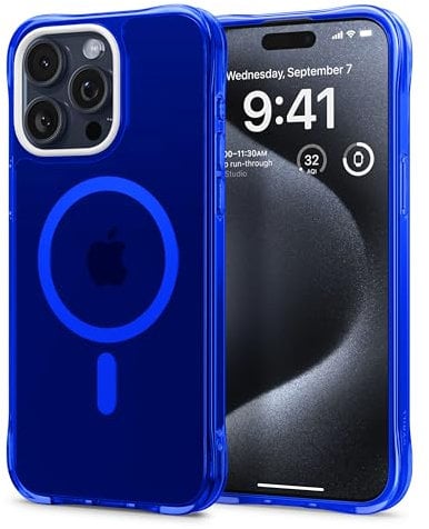 CYRILL von Spigen Ultrasheer Mag Hülle Kompatibel mit iPhone 15 Pro Max (2023) - Denim