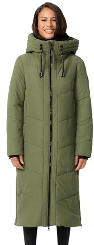 MARIKOO Damen Winterjacke Wintermantel Parka lange Winter Stepp Jacke B979