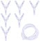 KALIONE 6 Pack Aquarium Air Valve, Y-Shaped Airline Tubing, Air Pump Accessories, Air Hose Splitter, 3 Way Oxygen Tubing Connectors