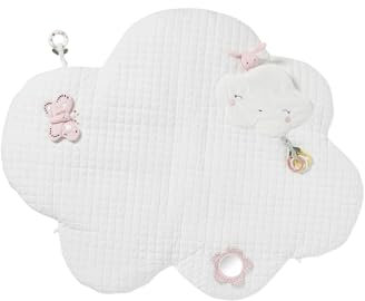 VERTBAUDET Tapis d'éveil Nuage VOYAGE AU PAYS ROSE blanc TU