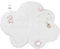 VERTBAUDET Tapis d'éveil Nuage VOYAGE AU PAYS ROSE blanc TU