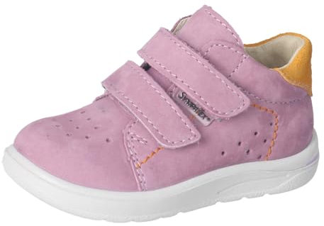RICOSTA Mädchen Low-Top Sneaker Laas, Kinder Lauflernschuhe, Weite: MITTEL, lose Einlage, Sympatex, Klettstiefel, Booties, Purple/fanta (340), 23 EU