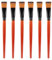6 Pcs Craft Paint Brushes, Face Paint Brushes 1 Inch Flat Nylon Artist Brush for Oil, Watercolor, Face & Body Art