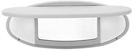 Visera Delantera con Espejo de tocador, Accesorios de Repuesto para automóvil 51167361833, antideslumbrante, a Prueba de Sol, Apto para Mini Cooper R55 R56 R60 2007-2014 (Gris)