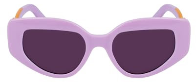 Karl Lagerfeld KL6144S 650 Shiny Pink Sunglasses Woman Iniettato, Cat Eye, 50