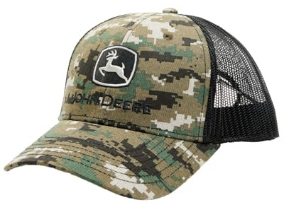 John Deere Digi LP86103 Herren Kappe/Mütze mit flachem Stich, Camouflage-Muster, Grün, Einheitsgröße