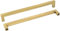 goldenwarm 10 Pack Gold Kitchen Cupboard Handles Gold Wardrobe Handles 320mm Hole Centers