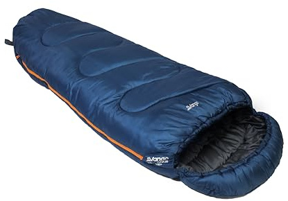 Vango Atlas Junior Slaapzak, Mummie Slaapzak, Donkerblauw, 1-persoons