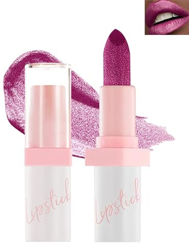 Rossetto glitterato metallizzato, rossetto rosa impermeabile, a lunga durata, lucidalabbra lucido, crema idratante, rossetto glitterato, regalo per donne 02