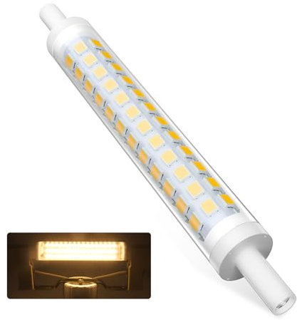 BVCL R7S LED 118mm, warmweiß 3000K 9W dimmbare LED-Lampen R7S 900LM AC 190-260V, äquivalent 90W J118 R7S Halogenlampen