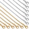 SUNNYCLUE 12 Packung 20 Zoll/0.5 m 1mm Edelstahl Schlangenkette Massenproduktion von Schlangenhalsketten Metall Gold/Silber Karabinerverschlüsse Kabelgliederketten Für Schmuckherstellung Zubehör Fraue