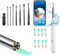 Otoscope Oreille, Nettoyant Oreille Otoscope, 1296P HD Kit Camera Oreille d'élimination du cérumen avec 6 lumières LED, Outil De Nettoyage D'oreille De 4,5 Mm, Adapté Aux iOS et Android (Blanc)