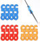 12 Stück Zeltleinenspanner, Aluminiumlegierung Zeltschnur Spanner, Camping Zelt Spannseil Einsteller, Seilspanner für Camping, Wandern, Rucksackreisen, Abspannleinen, Picknick Seilspanner
