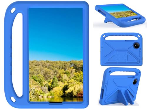 Sfulatdc Kids Tablet Case with Handle and Stand Lightweight Shockproof Protective Cover Compatible with Xiaomi Redmi Pad SE 8.7 Blue