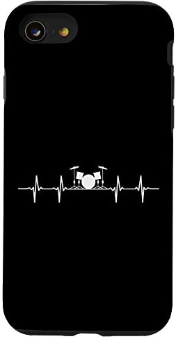 Custodia per iPhone SE (2020) / 7 / 8 Batteria Battito cardiaco Musica Batteria BATTERIA